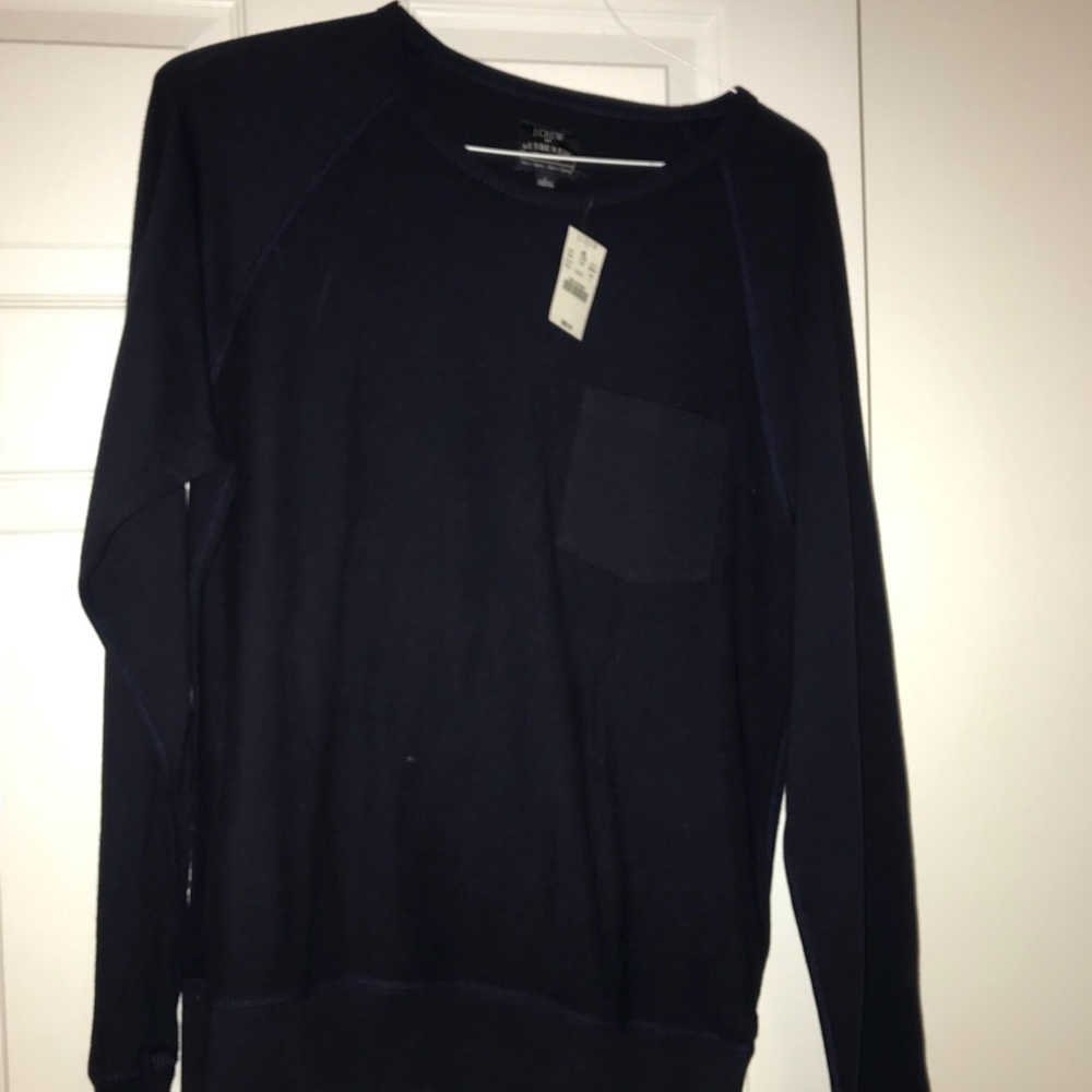 New navy crew neck sweater - J. Crew - Size L